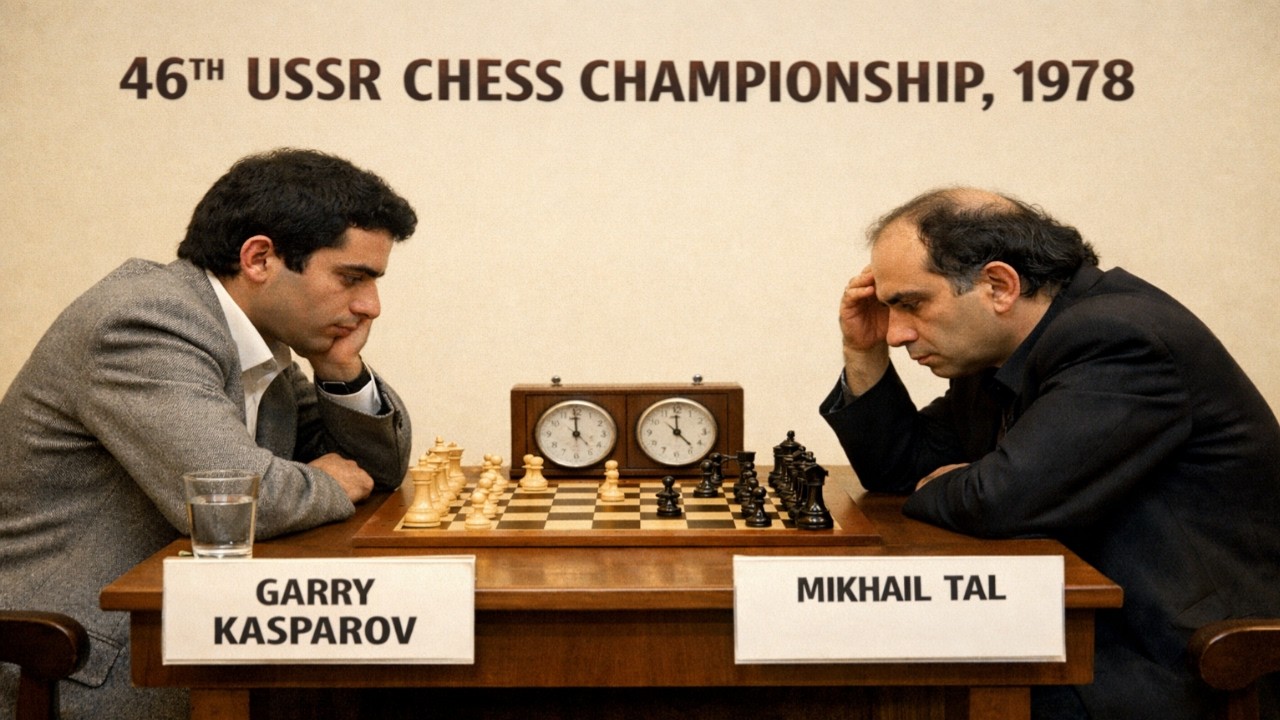 Garry Kasparov vs Mikhail Tal - 46th USSR Championship, 1978