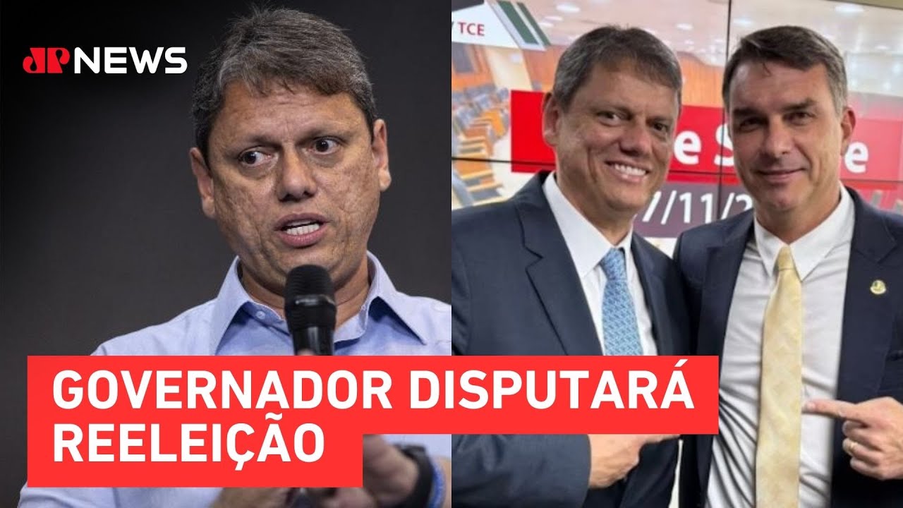Tarcísio visita Bolsonaro na Papudinha, cita apoio a Flávio e confirma foco em SP | TEMPO REAL
