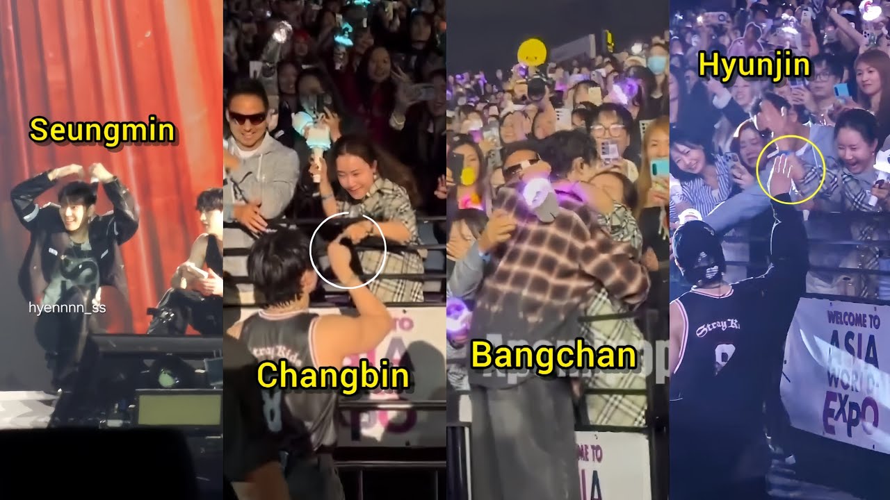 StrayKids sweet Interactions With Bangchan mom & dad At dominATE hongkong concert