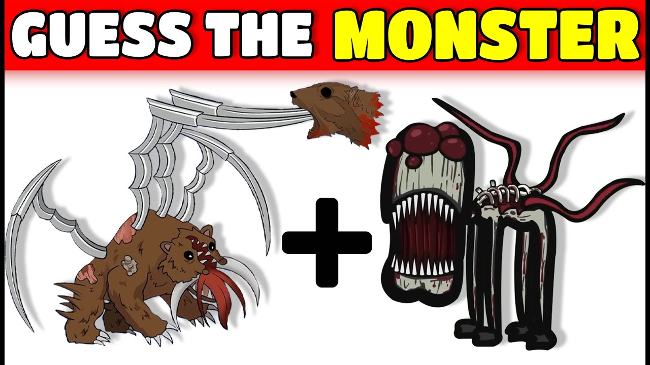 Guess the MONSTER by EMOJI & VOICE in Zoonomaly Horror Game | Bear + Stick Spider 🐻🍉