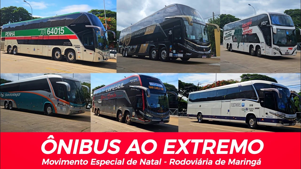 MEGA MOVIMENTAÇÃO de ÔNIBUS na RODOVIÁRIA de MARINGÁ - Especial de Fim de Ano