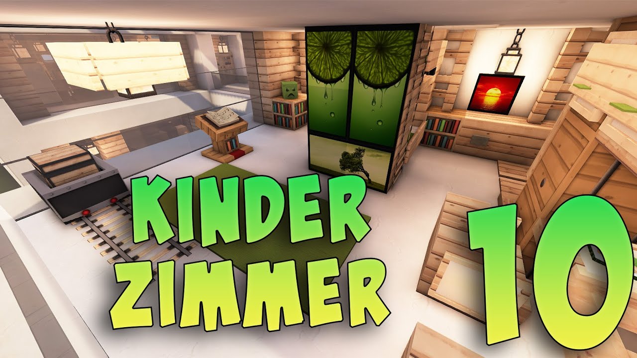 EINRICHTUNG - KINDERZIMMER größte moderne Luxusvilla in MINECRAFT TUTORIAL [HAUS 287] Part 10