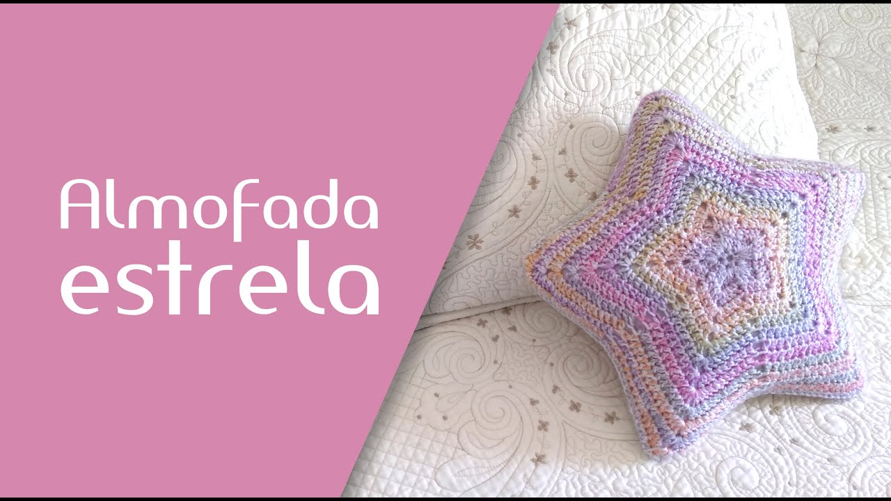 Almofada estrela (crochê)