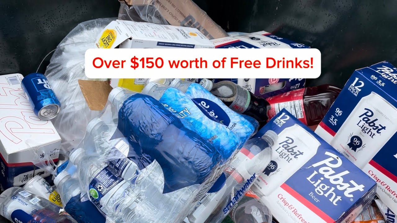 Sunday Rounds Dumpster Dive — Free Drinks, Weird Finds & a Squirrel Thief! 😂