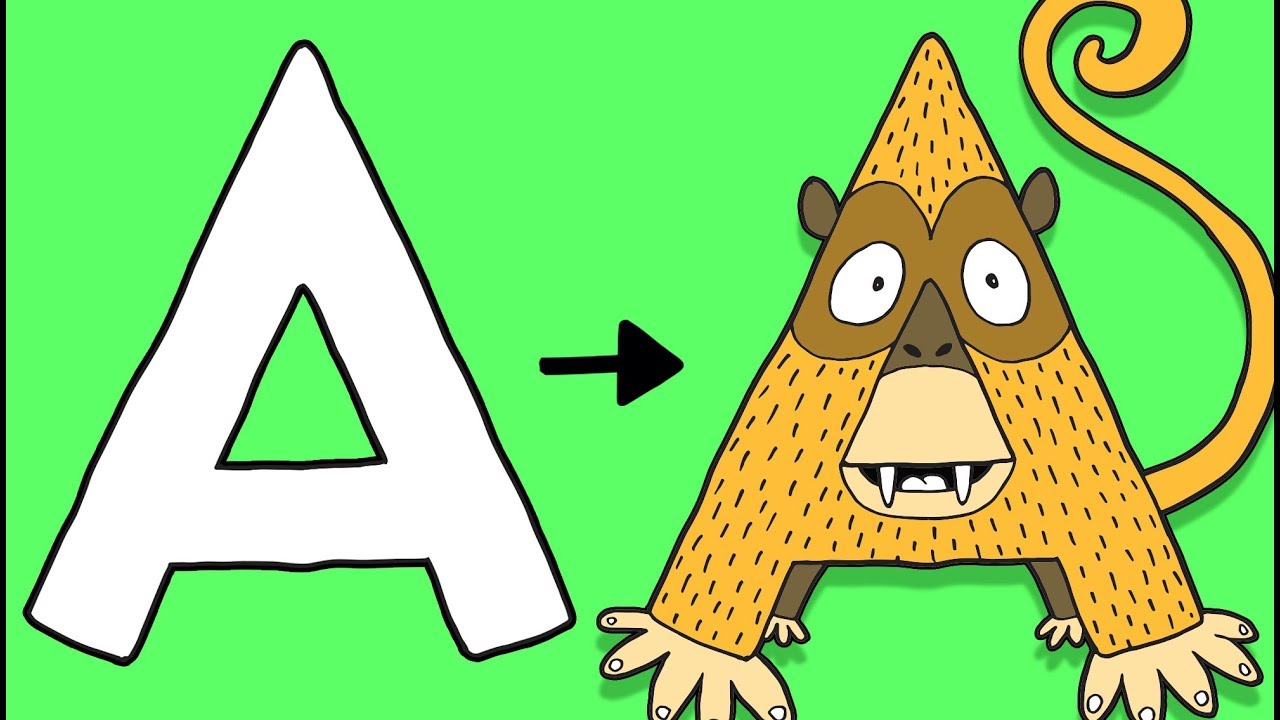 A for Ape - Learn To Draw ABC | Øistein Kristiansen