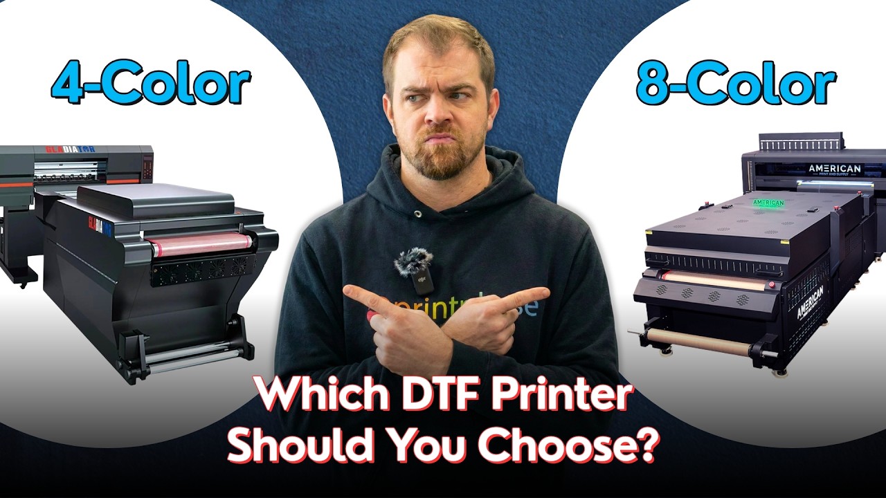 4 Color vs 8 Color DTF Printers: What Transfer Sellers Need to Know! #dtf #printingmachine