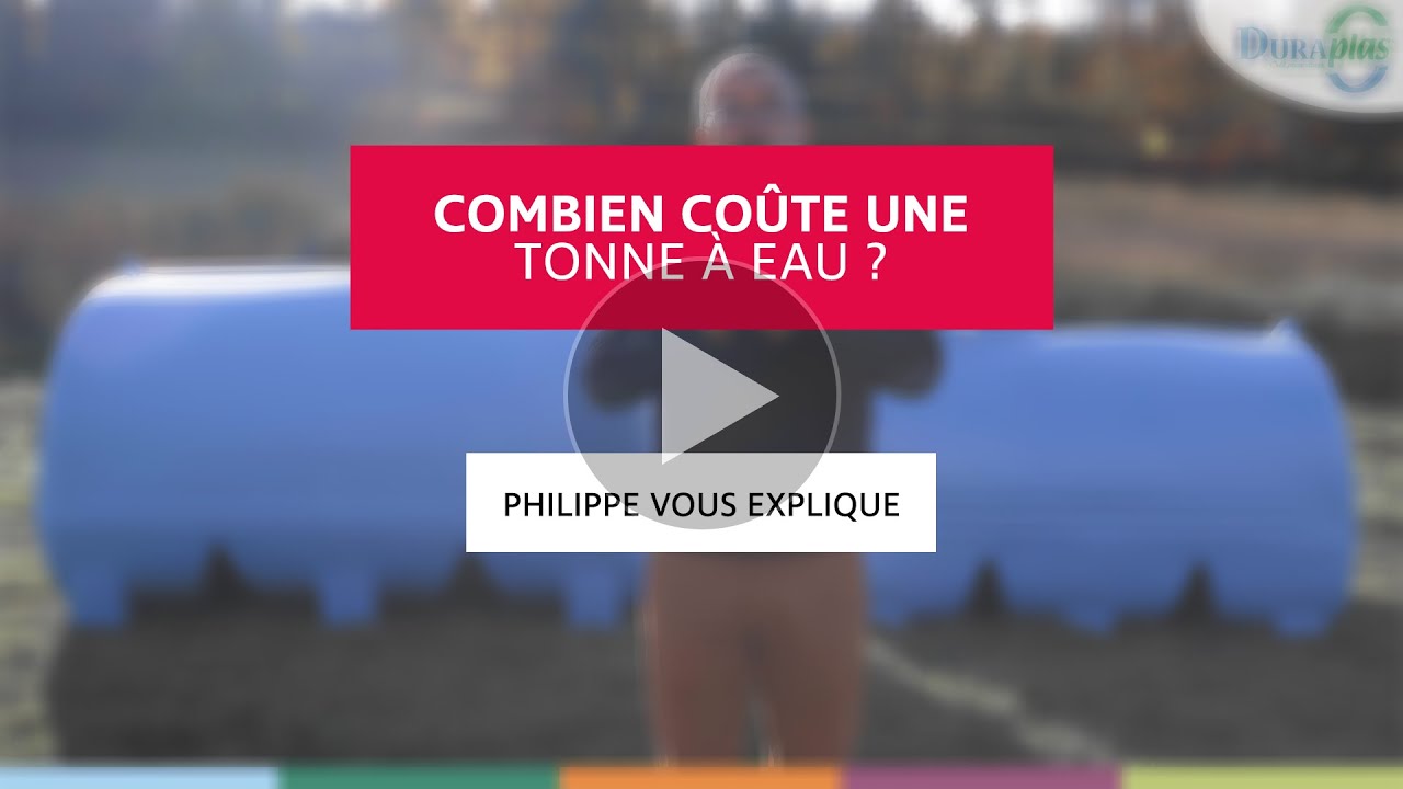 Combien coûte une tonne à eau ?
