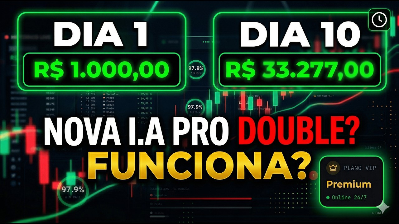 🔥 DOUBLE PRO - I.A Que Pega BRANCO CERTEIRO no DOUBLE SEM GALE? Mostrei TUDO por DENTRO!