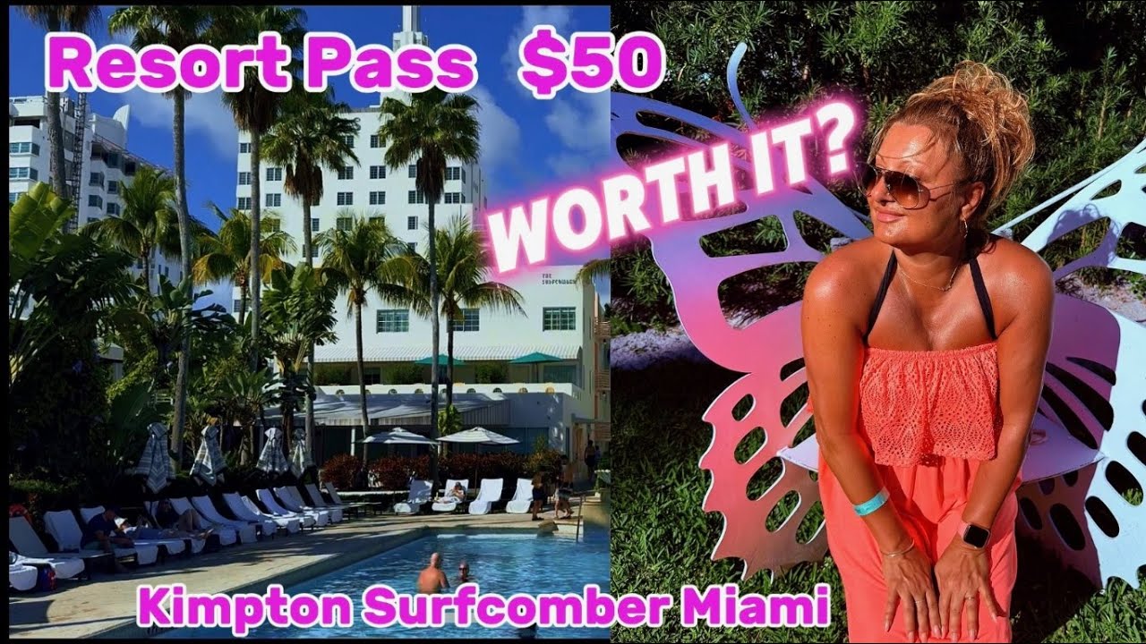 MIAMI-RESORT PASS-Late flight after Your CRUISE? Go here! KIMPTON SURFCOMBER