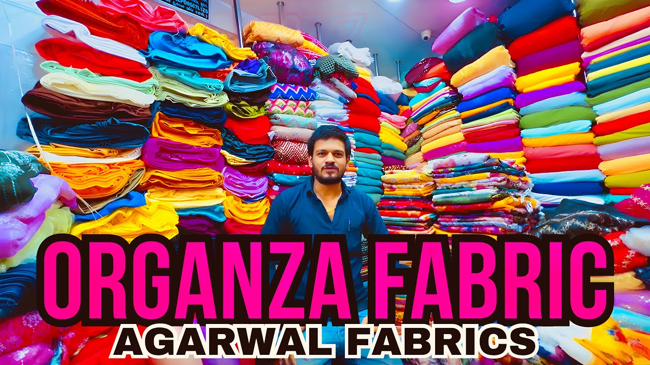 Surat Fabric Wholesale Market | Digital Print Organza Fabric Latest Collection for Ladies
