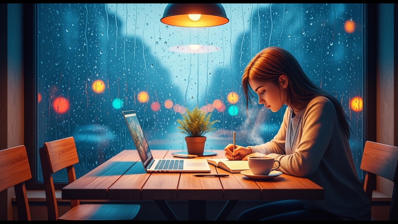 4 Hours of Rainy Lofi Study Music 🌧️ Chill Beats to Focus & Relax