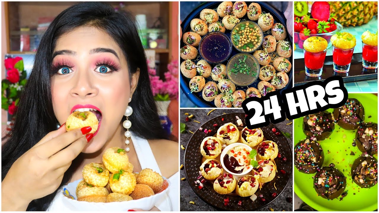 I only ate GOLGAPPA for 24 HOURS Challenge!! Nilanjana Dhar