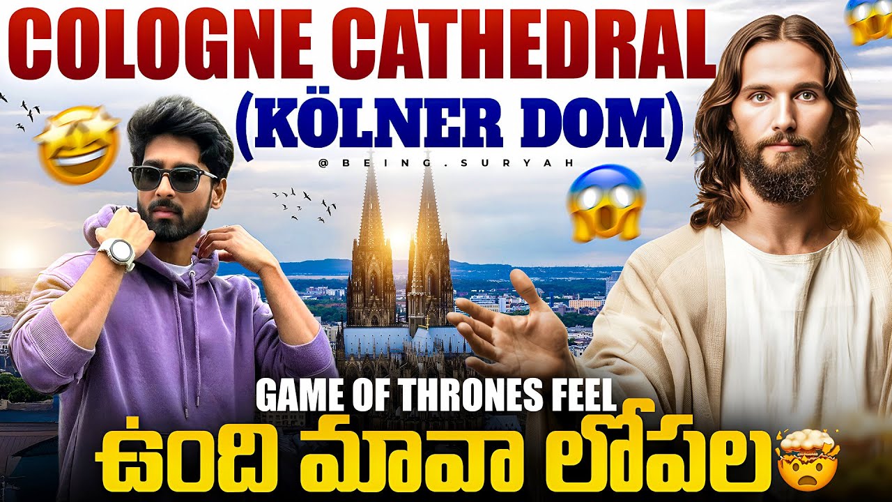 COLONGE CATHEDRAL || RHINE RIVER || VLOG-14 || TELUGU || GERMANY 