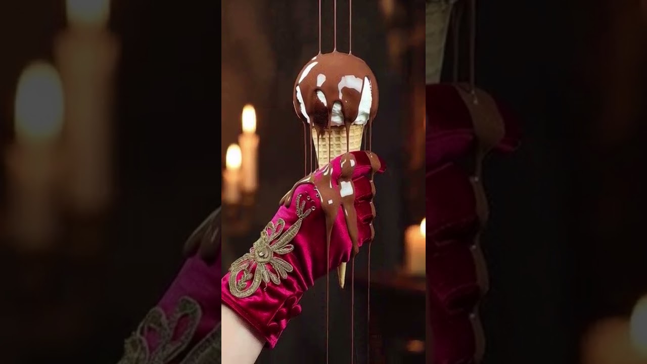 Relaxing ASMR Ice Cream Cutting | Chocolate, Vanilla & Peanut Flavors