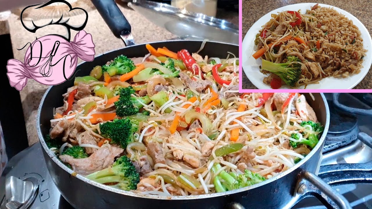 CHOP SUEY CON POLLO Y CARNE DE PUERCO | Dulce Cocina