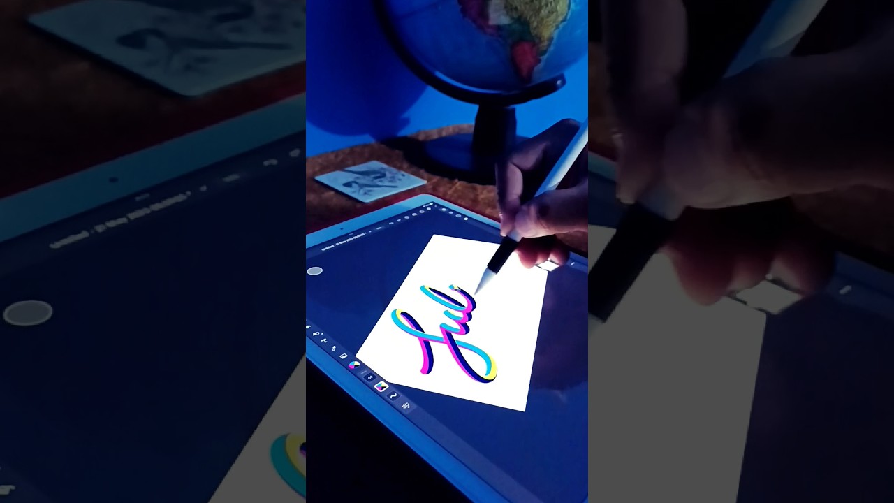 Future Calligraphic Typography Design Digital Art #design #art #calligraphy #adobe #creative #future