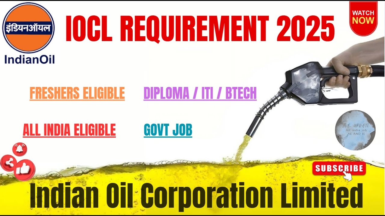 Indian Oil में फिर निकली ITI Pass Permanent सरकारी नौकरी 🥳 Salary: ₹78,000/+ | IOCL Official Notice