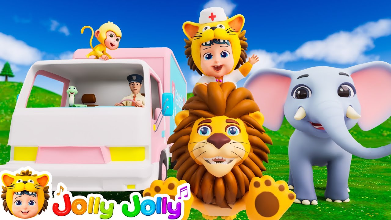 🐘Animals All Around🐩+ More | Health Checkup Day | Animals Care | Jolly Jolly - Kids Songs