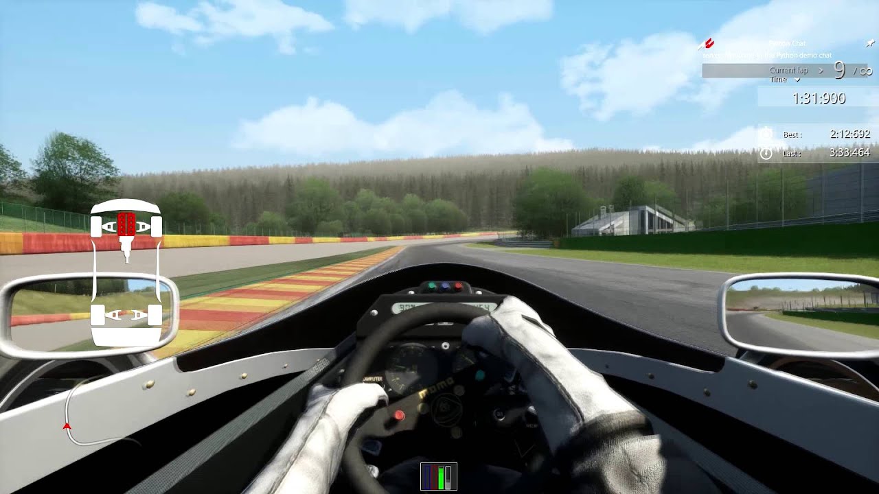 Powerus - Assetto Corsa - TERRIFYING Spa lap with Lotus 98T (353kph setup)