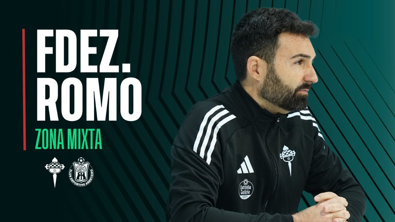 Guillermo Fernández Romo, entrenador del Racing Club Ferrol, analiza el Racing vs CD Arenteiro