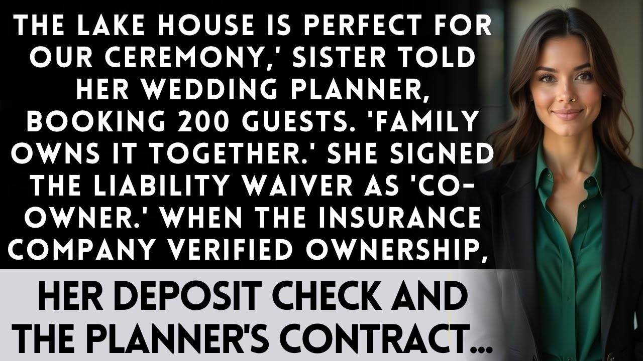 Sister Claimed My Lake House For Her Wedding Venue — The Event Insurance Application Revealed...