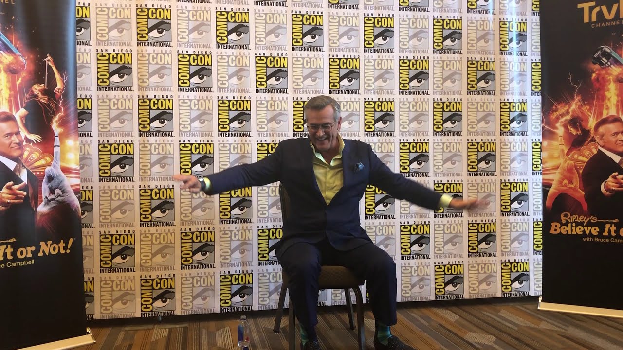 Bruce Campbell discusses his new show, Ripley's Believe it or Not on the Travel Channel at SDCC '19