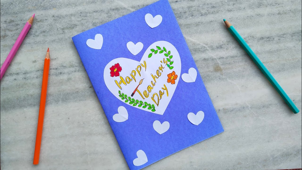 Happy Teacher's Day || Teacher's Day Greeting Card || Handmade Greeting Card #teachersday