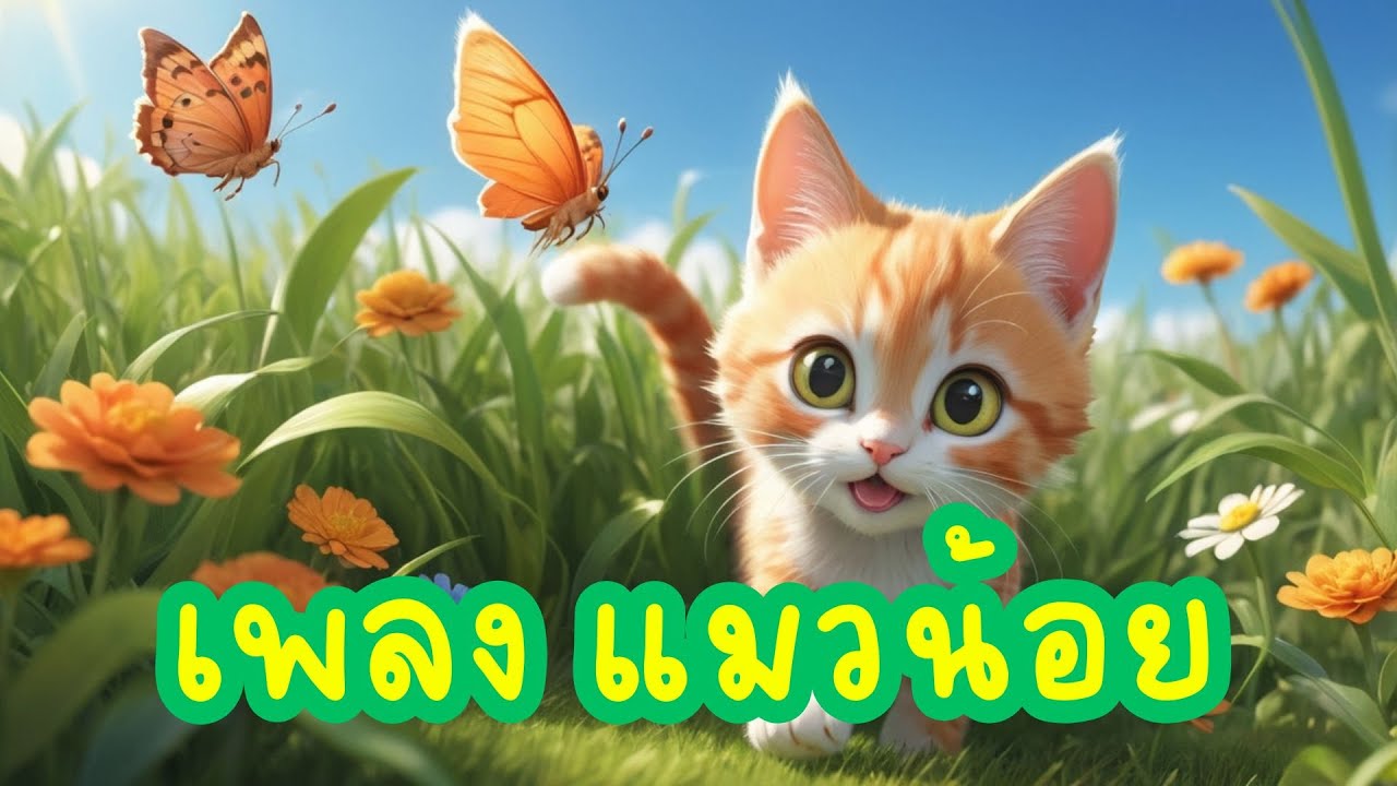 เพลง แมวน้อย / เพลงเด็ก เหมาะกับเด็ก อนุบาล จังหวะมันสนุกสนาน