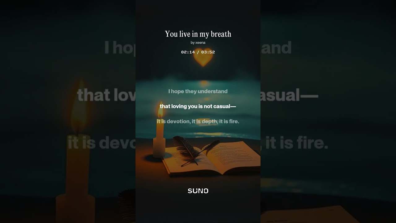 You live in my breath
