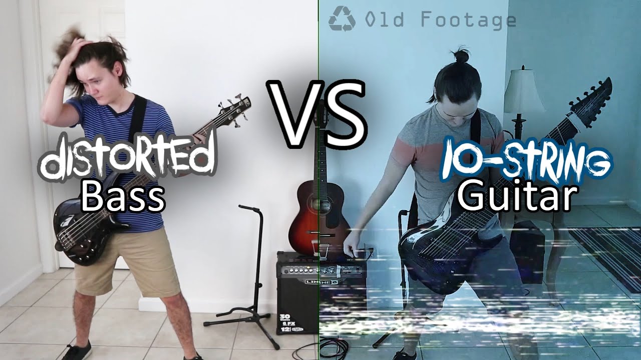 Distorted Bass vs 10-String Guitar (feat. G#-1 Quake Bass?)