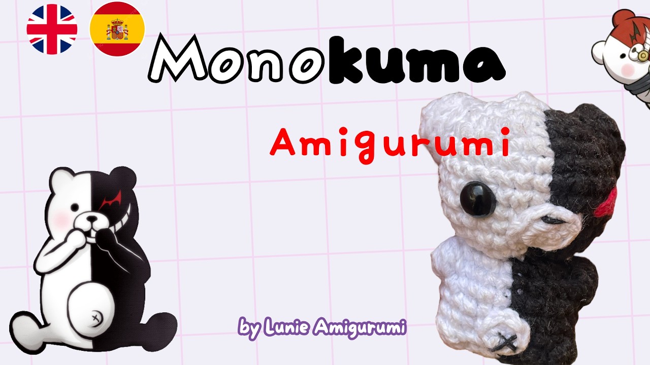 Mini Monokuma amigurumi | Crochet paso a paso