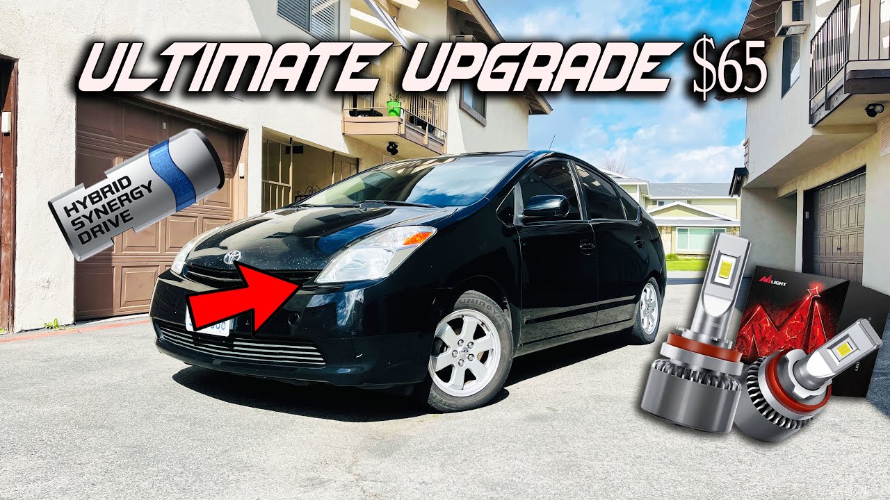 Toyota Prius LED Headlight Upgrade MUST! Under $100!!! 2nd Gen Prius 2003-2009 DIY EASY!