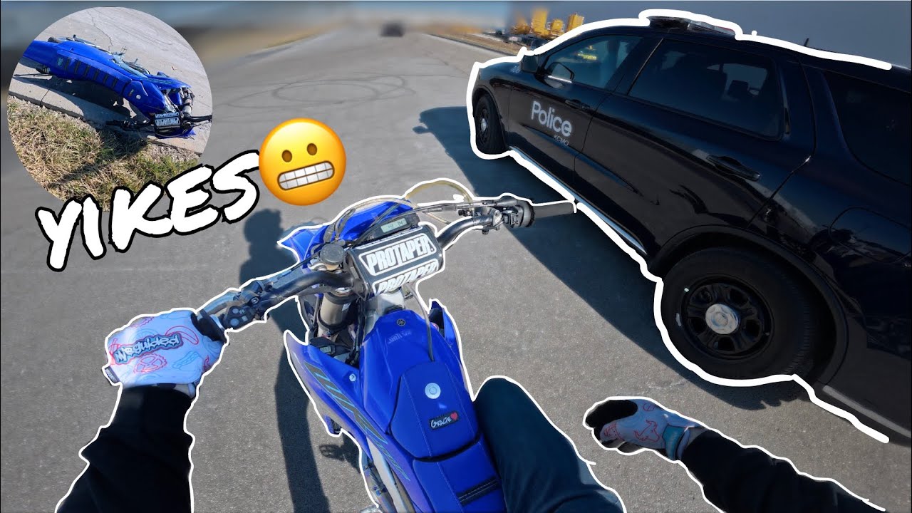 I WRECKED my 450 then the Cops came