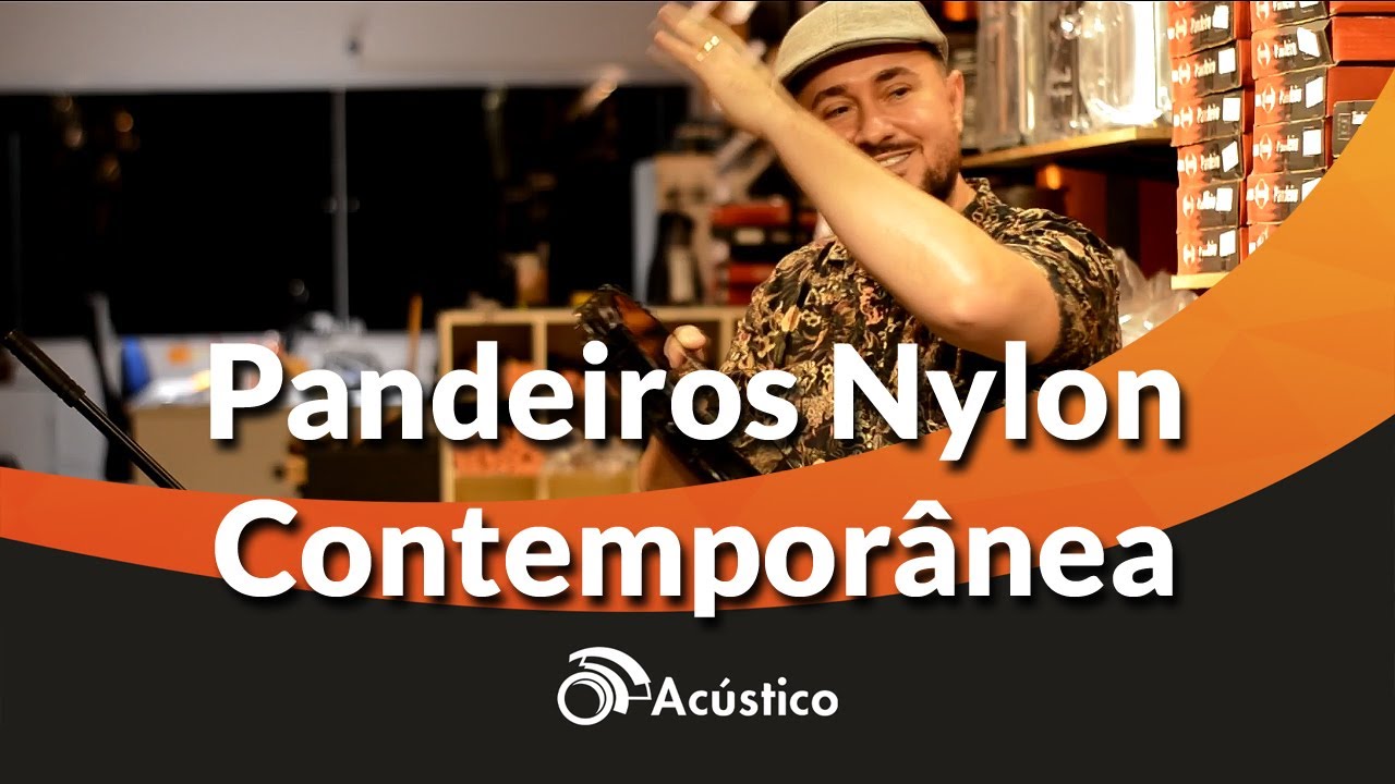 O Acústico Apresenta Pandeiros Contemporânea Pele de Náilon Pro Leve, Carlos Café e Super Nylon
