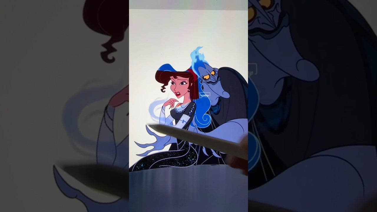 Hades tranforms Megara #disney #transformation #art #artist #digitalart