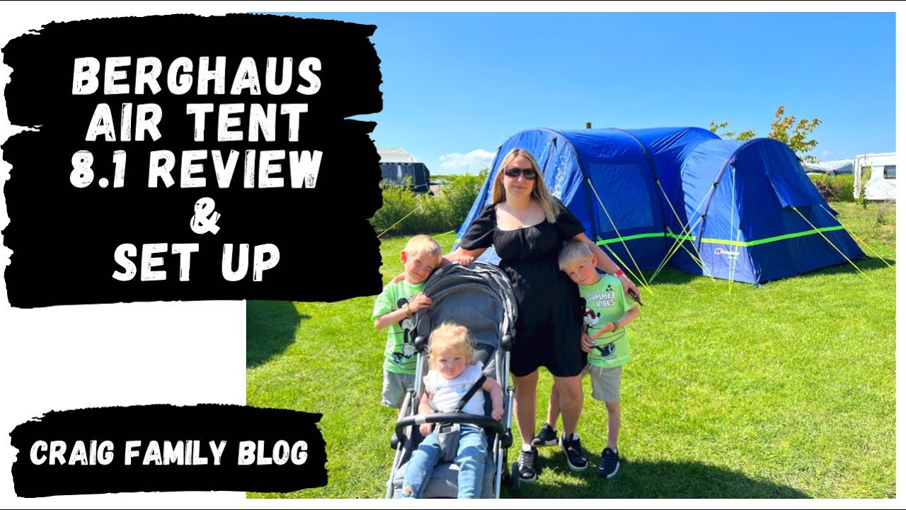 Berghaus Air 8.1 Nightfall Tent + Air Porch Set up and Review | Family Camping UK