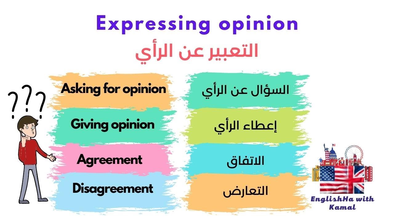Expressing opinion Agree and Disagree شرح