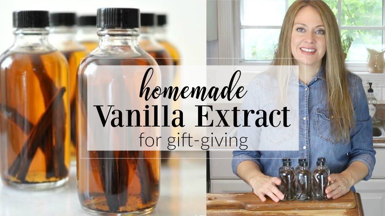 Homemade Vanilla Extract for Gift Giving