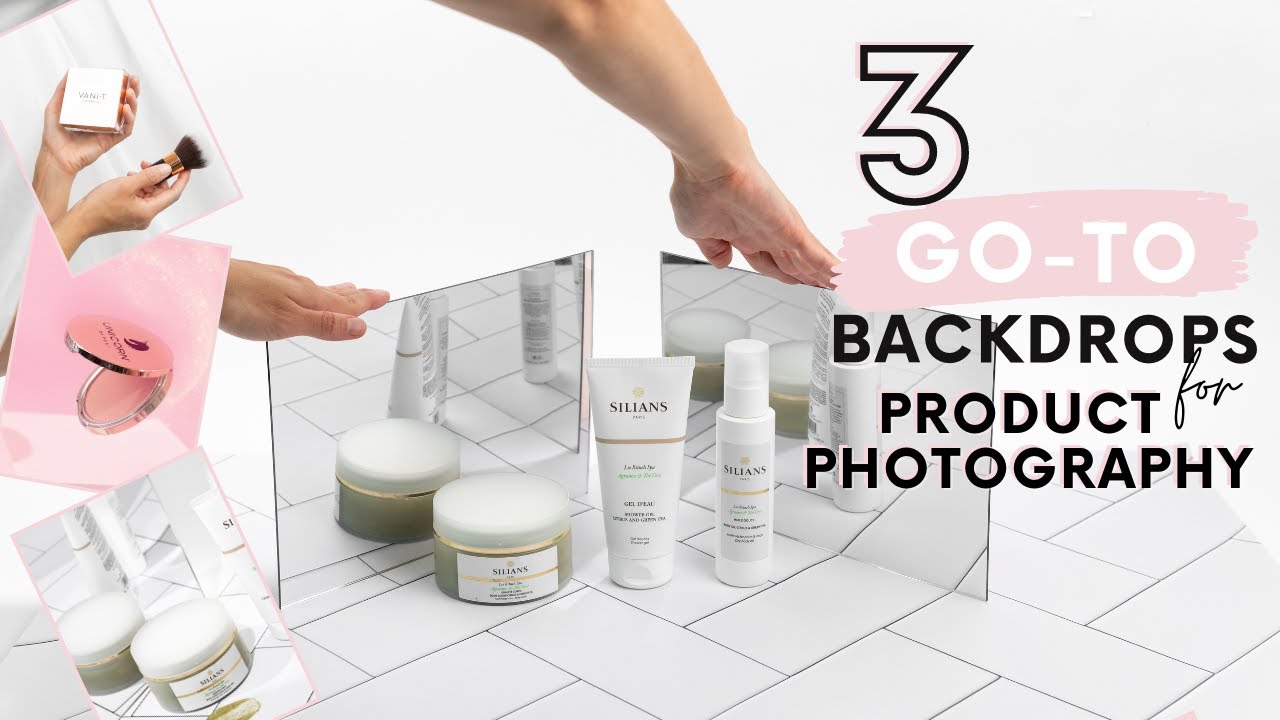 GO-TO Product Photography Backdrops: Vinyl, Seamless\Non-Reflective Paper with BEHIND THE SCENES
