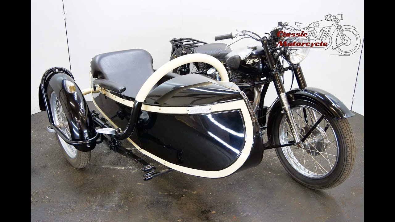 Gillet Super Comfort 1952 498cc 1 cyl ohv combination - starting up