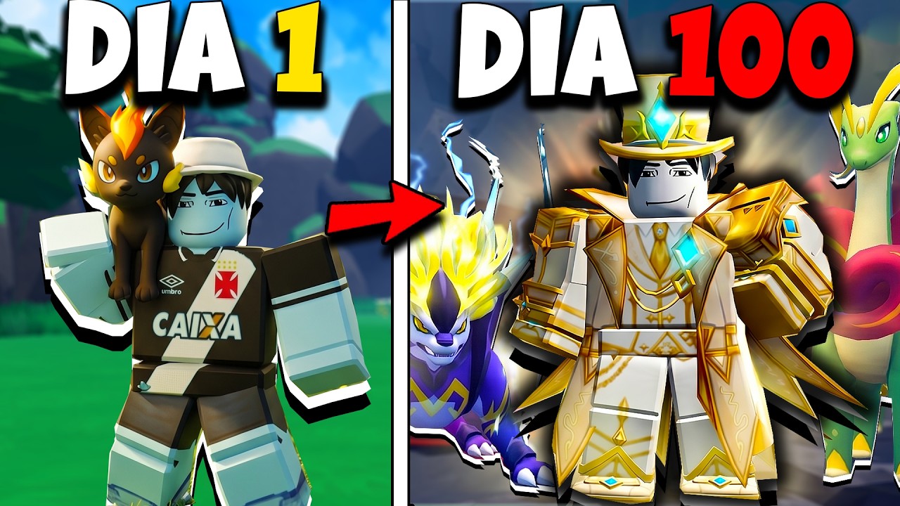 I Spent 100 Days in Evomon of Roblox
