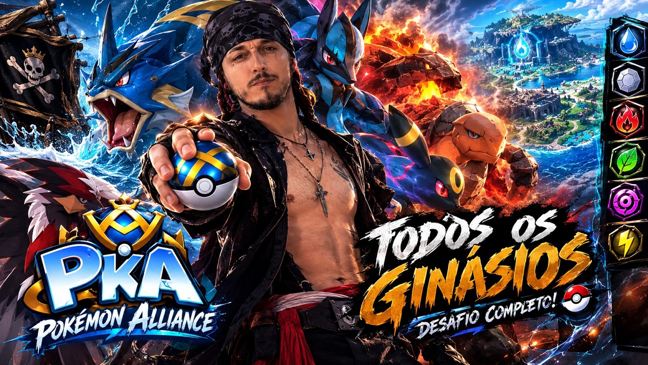 A SAGA DOS GINASIOS NO POKE ALLIANCE | PKA ☠️🏴&zwj;☠️ (EXPLICANDO OS GINASIOS)