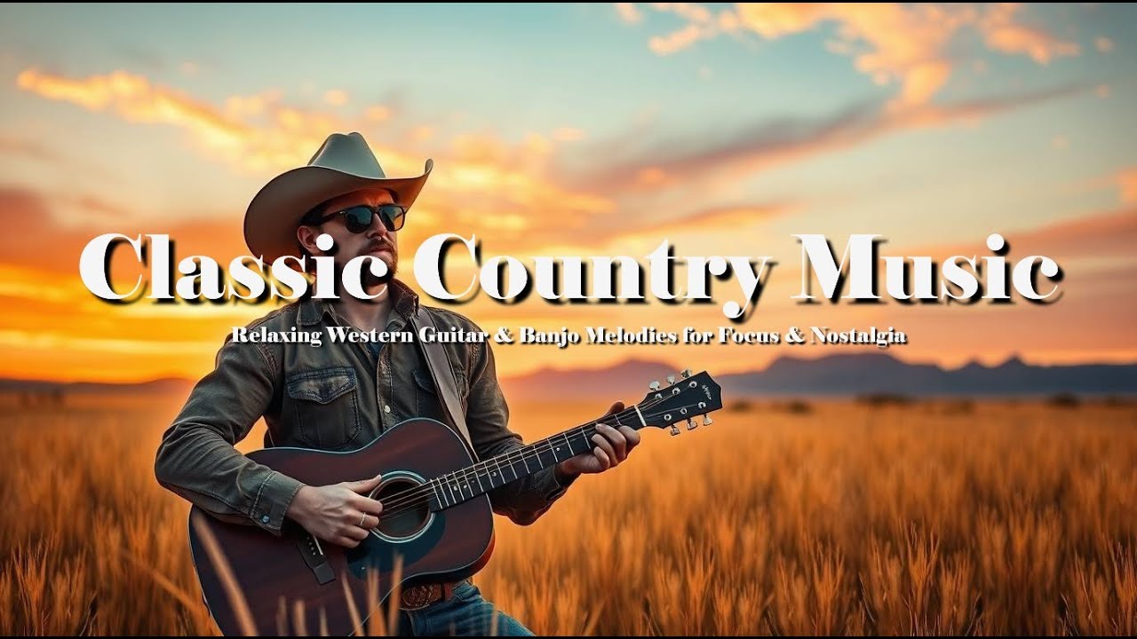 1 Hour Classic Country Music 2025 🎶 Relaxing Guitar & Banjo Mix