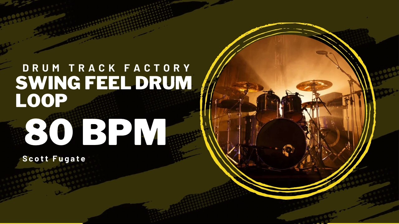 Smooth Swing Drum Loop | 80 BPM | Practice Track for Musicians