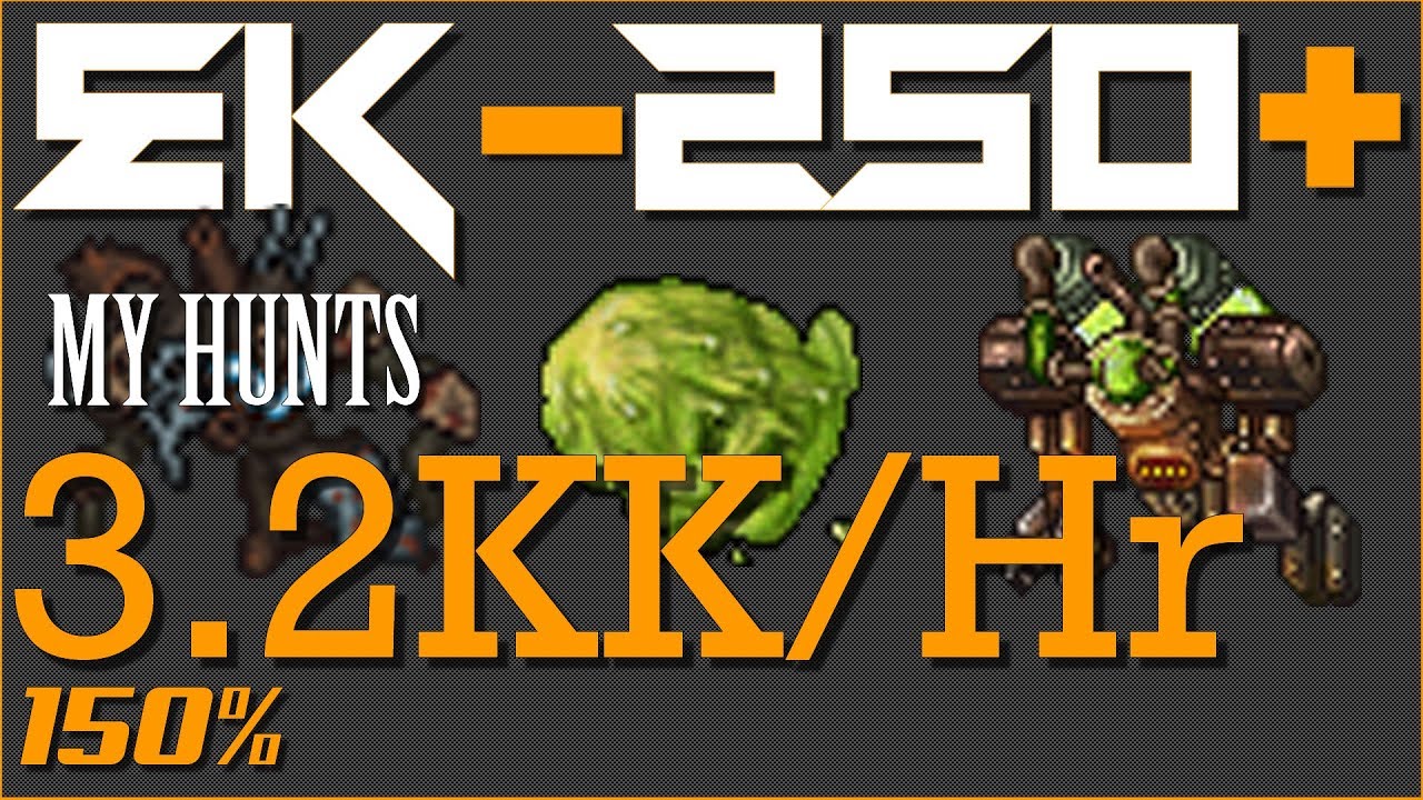 MY HUNTS : EK275 3.2KK HR SOLO | SKILL BAIXA, SEM PREY, SEM BOOST (Glooth Tower)