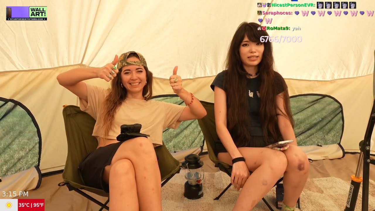 Emiru - [Aug 10th 2025] 24 HOURS OF CAMPING WITH MAYA DAY 2