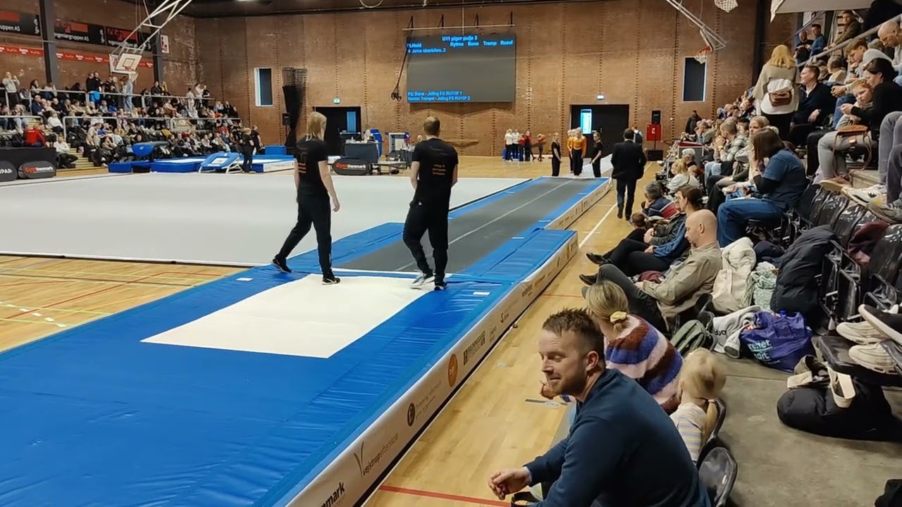 Jelling TeamGym micro orange hold Regionsrækken Vest 1 runde Vejen
