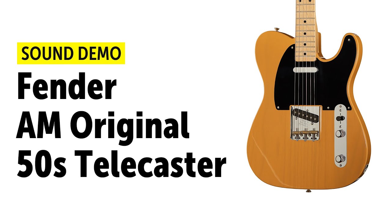 Fender American Original 50s Telecaster Sound Demo (no talking)