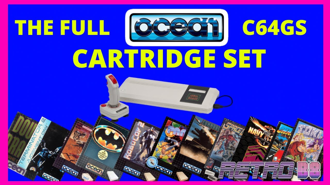 The Commodore 64 C64GS C64 Full Ocean Cartridge Set Top 12