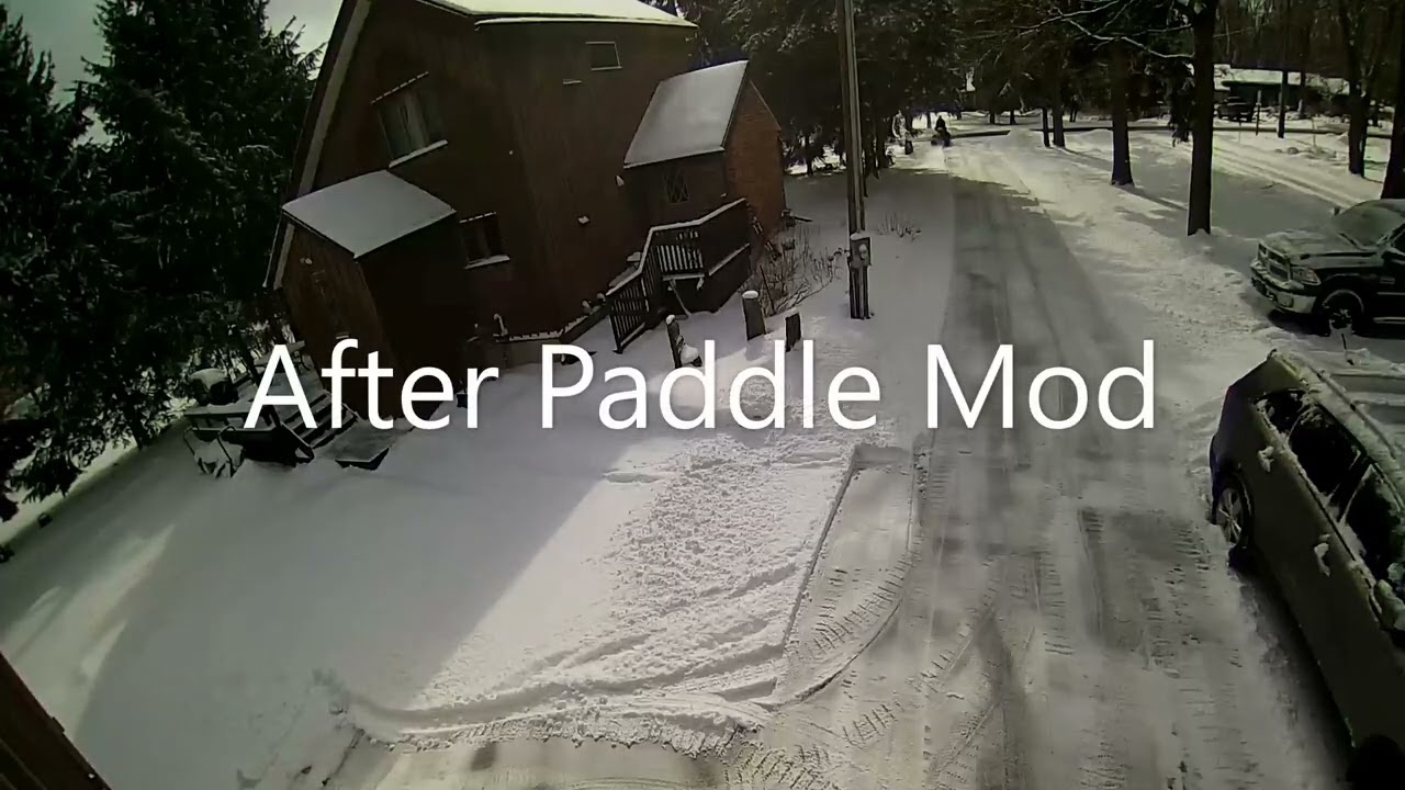 John Deere 300 Snowblower Paddle Mod - Works much better!
